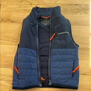 Vineyard Vines Kids Navy Blue Puffer Vest